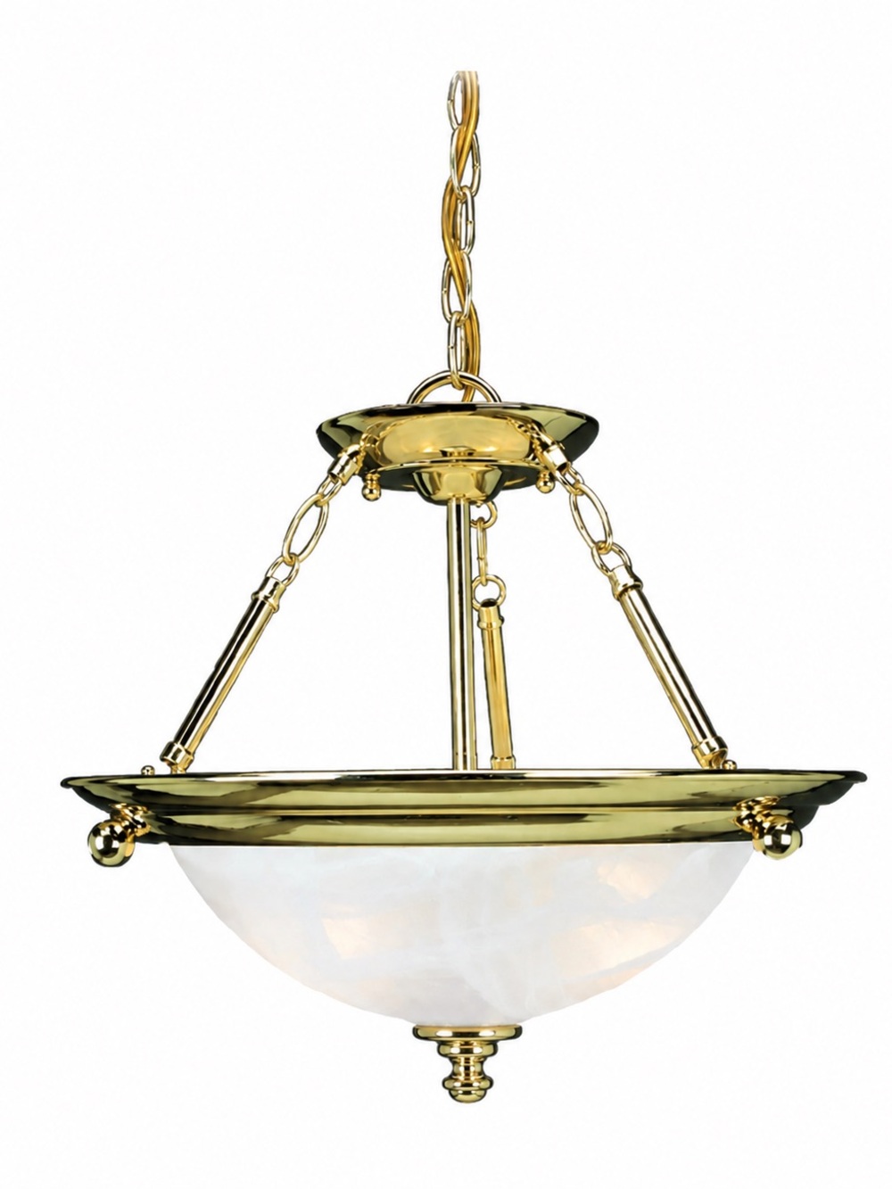 Ceiling Light Fixture - Brass Finish